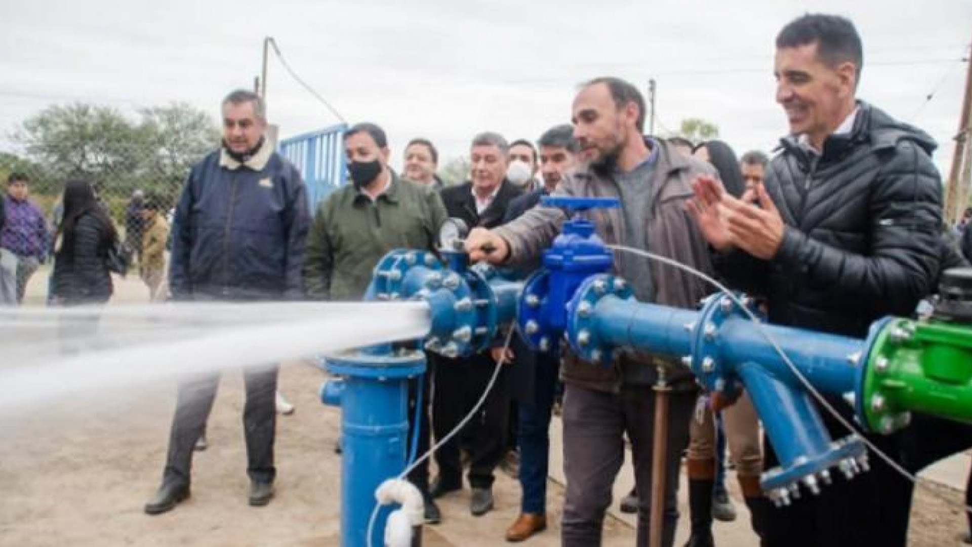 primera red de agua potable en Lamadrid