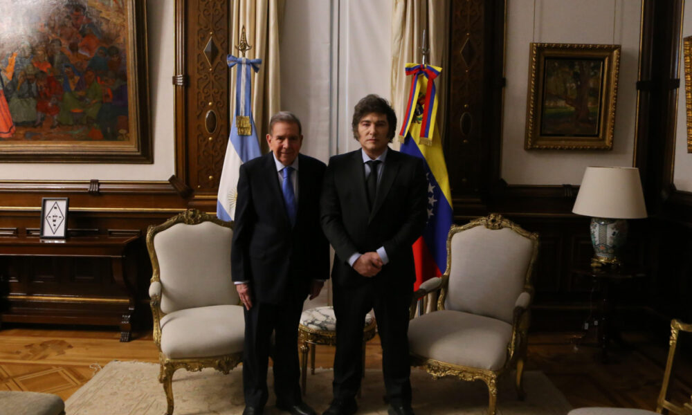 El Presidente Javier Milei mantuvo una audiencia con el Presidente electo de Venezuela, Edmundo González Urrutia